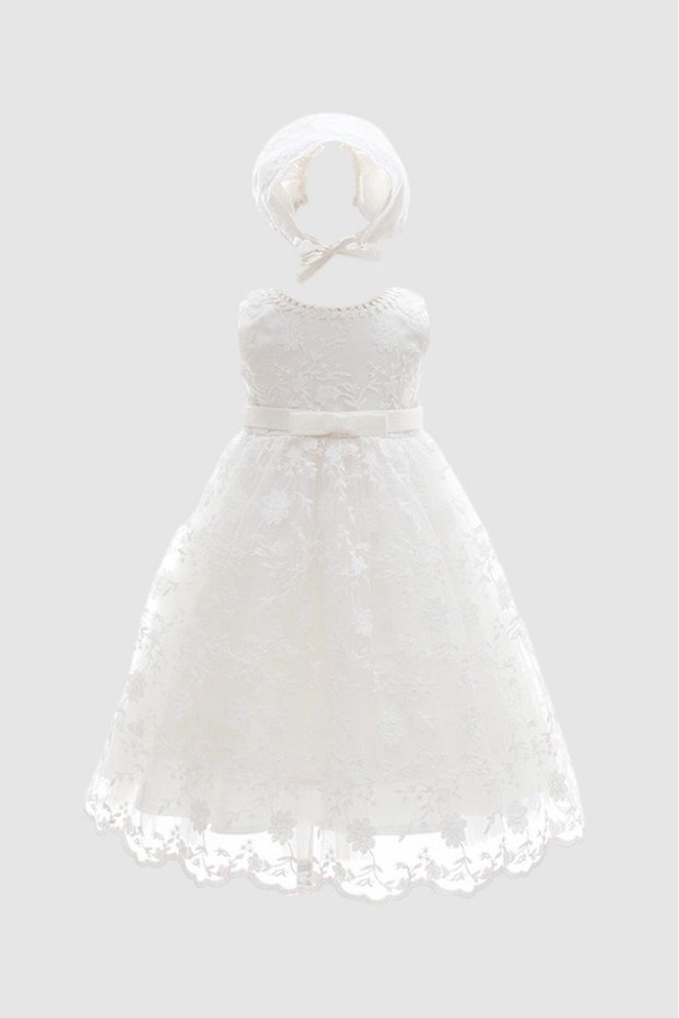 Luminous Blessings Baby Gown - White