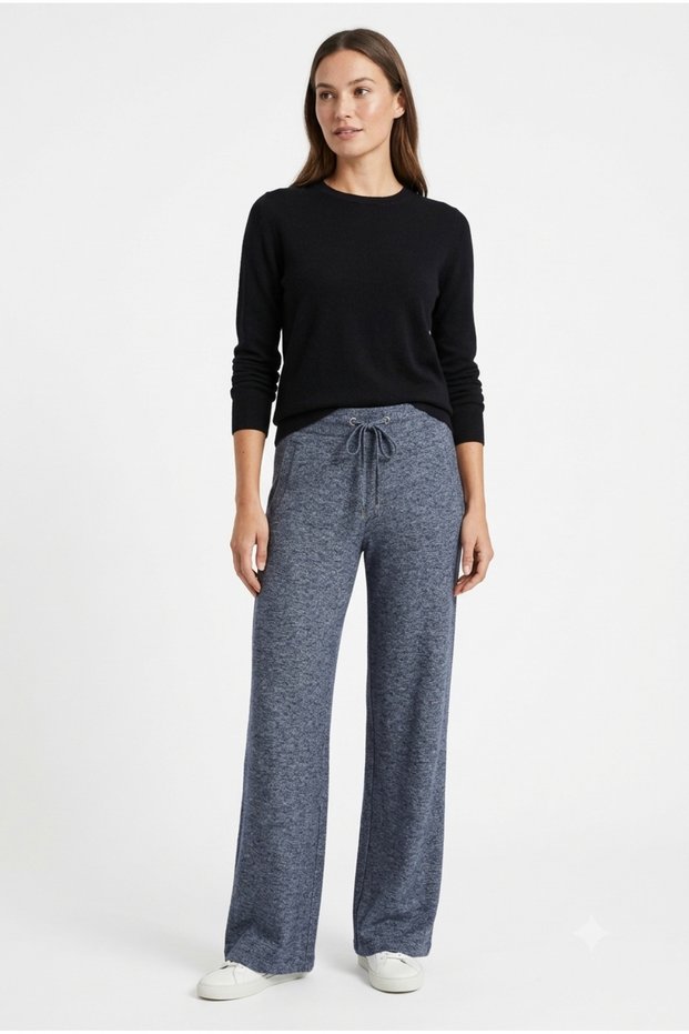 Women's Relaxed-Fit Wide Leg Pants with Authentic Patterns