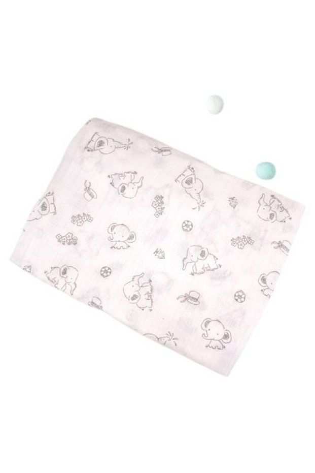 Essentials Muslin Swaddle Blanket - Elephant B
