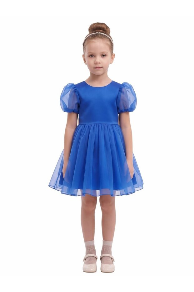 Tulle Volume Dress Dark Blue – Blue Gold
