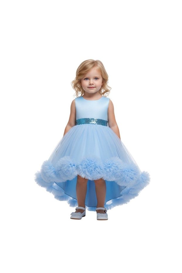 Royal Sky Blue Bloom Frock