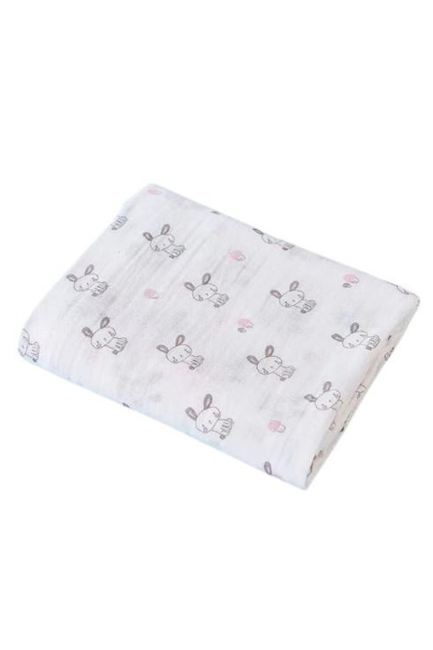 Essentials Muslin Swaddle Blanket - Rabbit