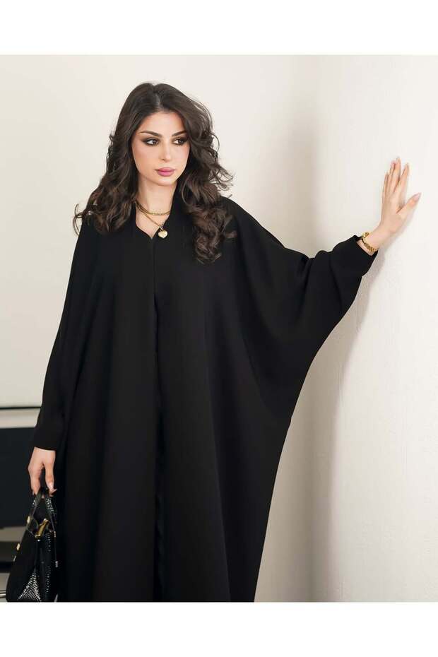 عبايه نص بشت كريب سيراميك من SOFTGRIL