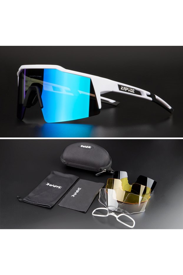 4 lens 03 Polarized Cycling Sunglasses Outdoor Bicycle Glasses Men MTB Cycling Glasses Women