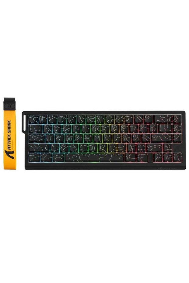 لوحة مفاتيح ألعاب لاسلكية X68PRO HE بنسبة 60% مع زر تفعيل سريع قابل للتعديل، 8K بولي