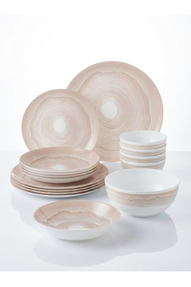 DIWALI OAKENNA PEACH 25PC OPAL DINNER SET