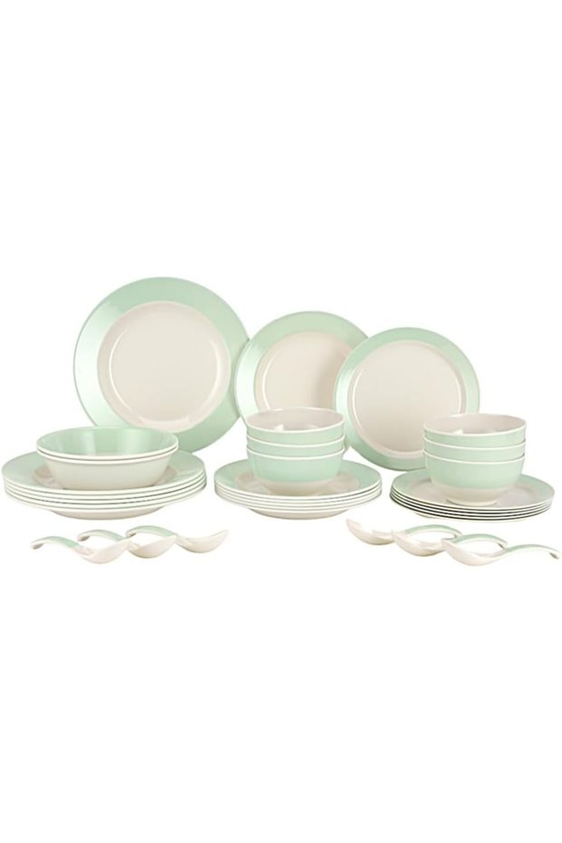 32pcs Melamineware Dinner Set RF12511 Includes Deep and Side Plates, Serving and Rice