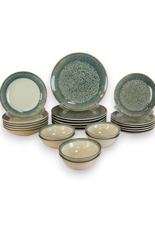 0z0 24 Pieces Turkish Porcelain Dinnerset/Dinnerware - Complete Set, Functions or party/Dinnersets
