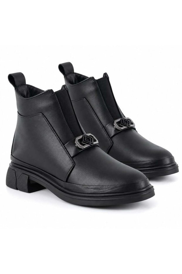 275 Genuine Leather Women's Casual Boots—Black
