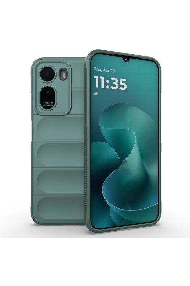 Redmi A7 Pro Compatible Case with Camera Cutout, Embossed, Soft, Colorful Silicone Cover with a Matte Finish and Velvet Lining