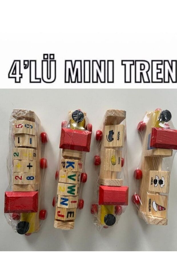 Wooden Letter and Number Train Set - Educational Montessori Alphabet and Math Train Toy