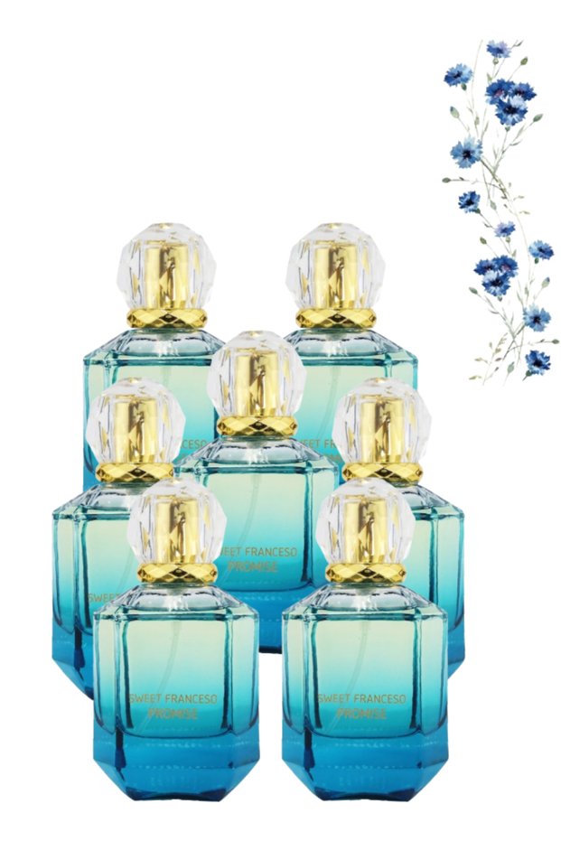 7 قطع من عطر Promise Blue بحجم 75 مل
