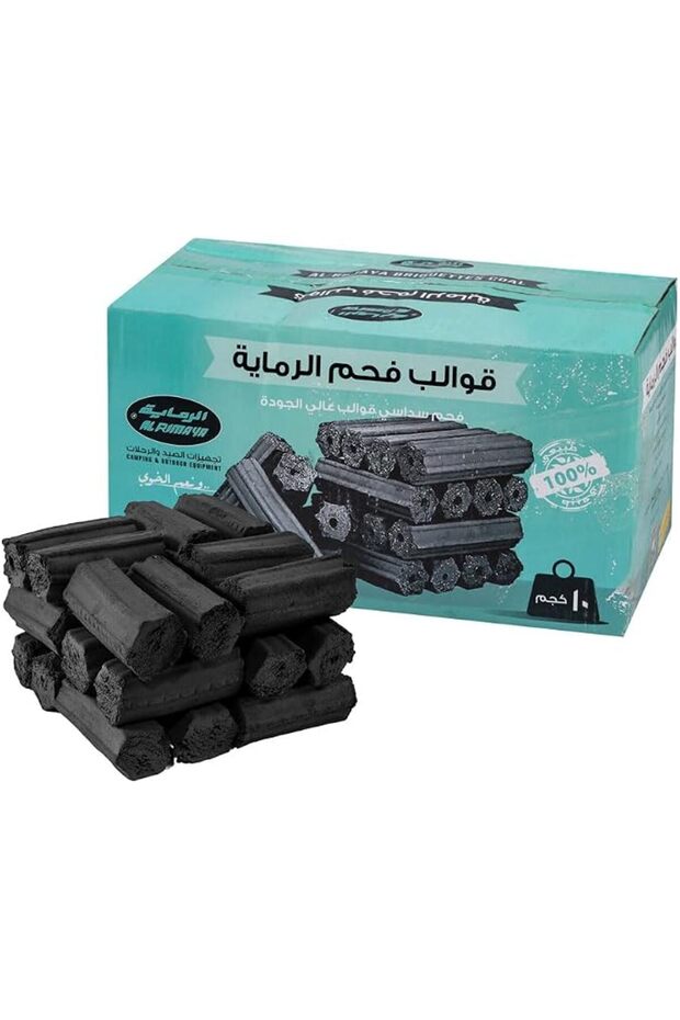 فحم حجري سداسي الشكل 10 كجم صندوق