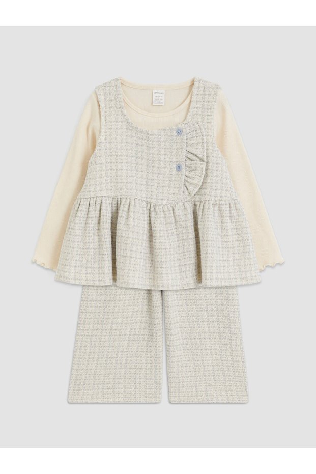 High-Quality Pieces from Çelebi Store: 3-Piece Ruffled Baby Girl Set