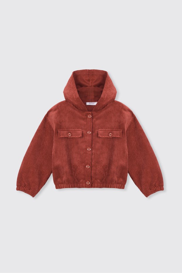 Girls' Terracotta Color Jacket