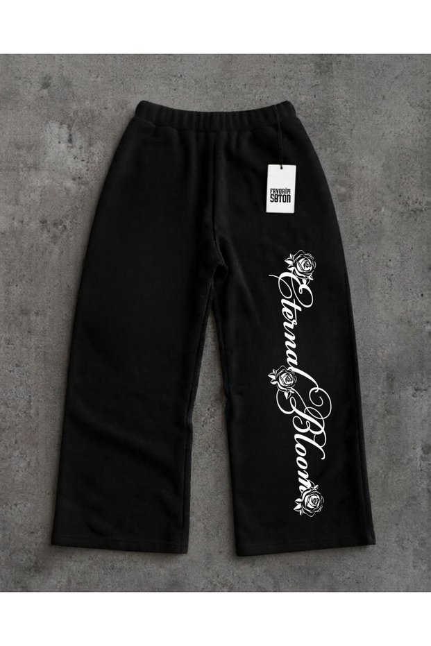 EternaBloom Printed Street-Style Unisex Baggy Sweatpants