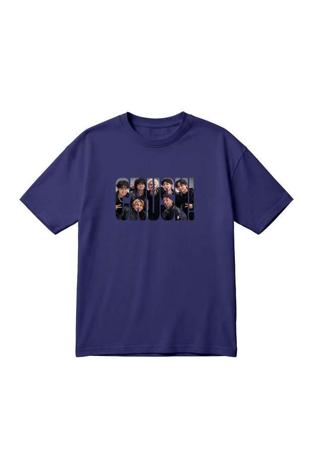 Crush-Printed Unisex Oversized T-Shirt