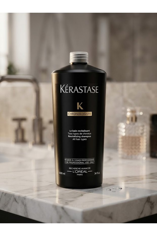 Chronologiste Bain Regenerant Hair-Strengthening Shampoo, Large Size, 1000 ml - “TenRoses”