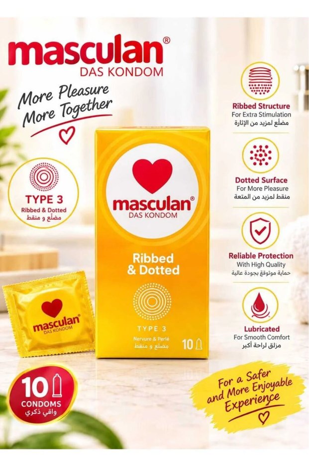 Ribbed and Textured Condoms , 10 Count