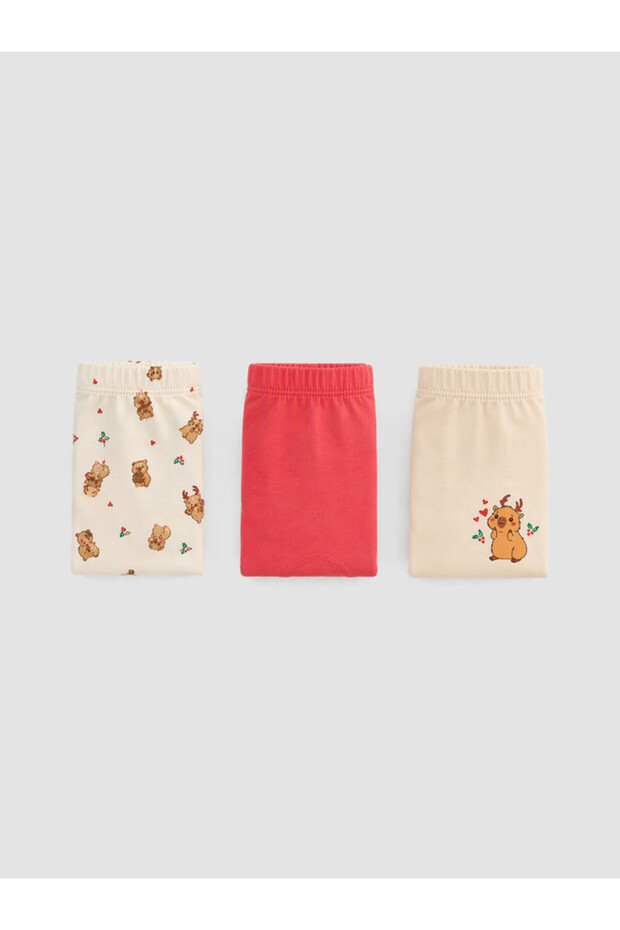 New Year's-Themed Girls' Boxer Set of 3 from Freezen Store