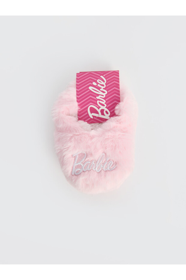 High-Quality Items from Çelebi Store: Barbie-Embroidered Plush Slippers for Girls