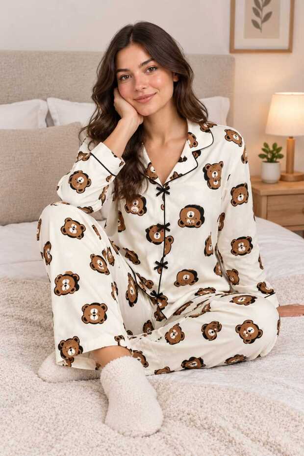 Women's Patterned Pajama Set