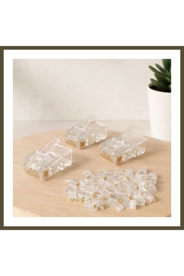RJ45 Ethernet Jacks, 100-Pack, BX