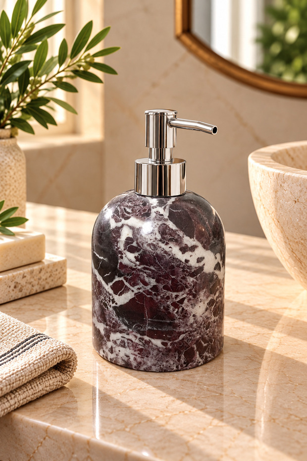 Marble Liquid Soap Dispenser | Bathroom Accessory