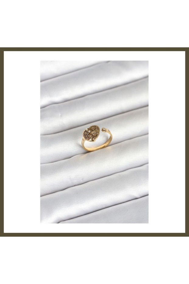 316L Steel Gold-Colored Women's Ring Model BX
