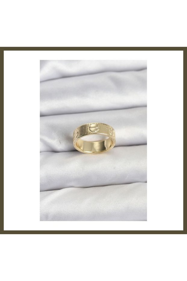 Gold-Colored Women's Ring Model BX