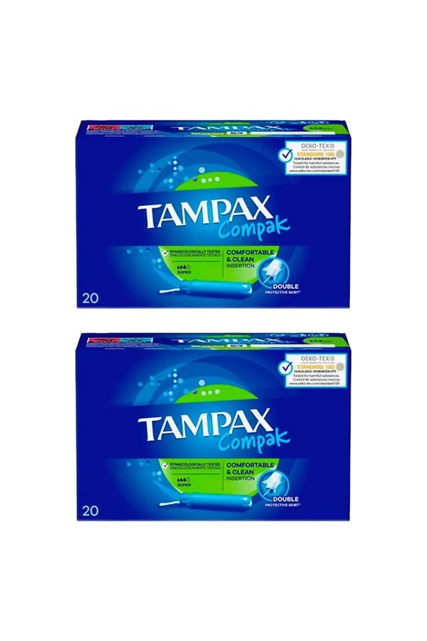 2 Adet Compak Süper Aplikatörlü Tampon