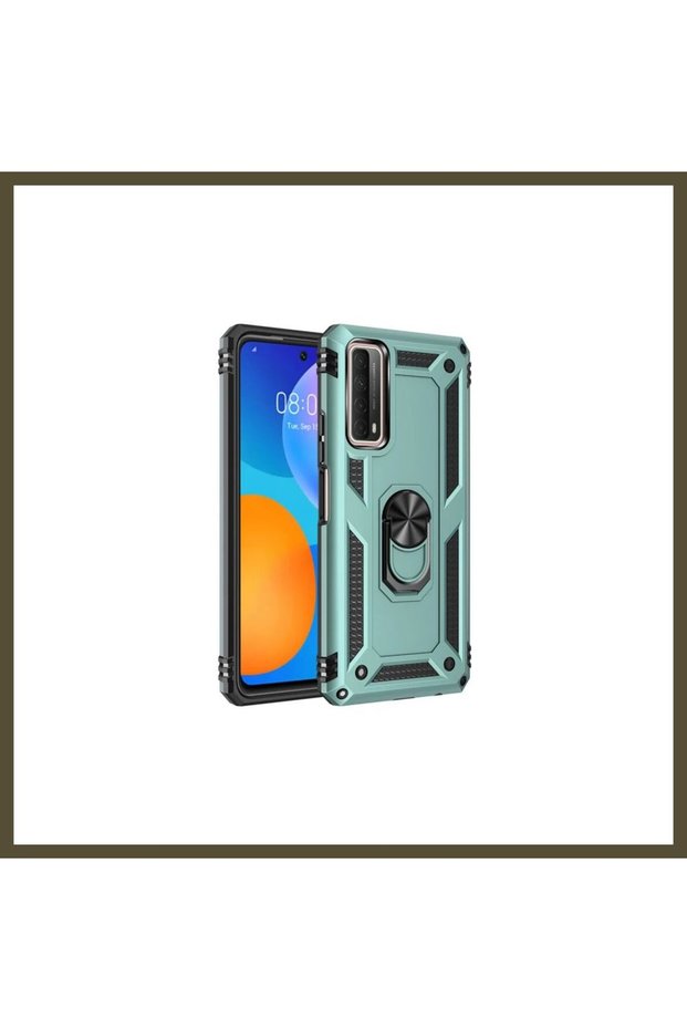 Huawei P Smart 2021 Case: Sofia Ringed Silicone Cover - Green BX