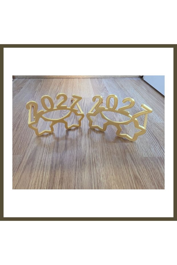 3D-Printed 2027 New Year's Glasses Party Accessory New Year's Eve Party Glasses BX