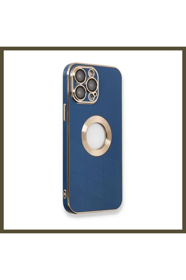 غطاء سيليكون متوافق مع هاتف iPhone 14 Pro Max - لون أزرق BX.