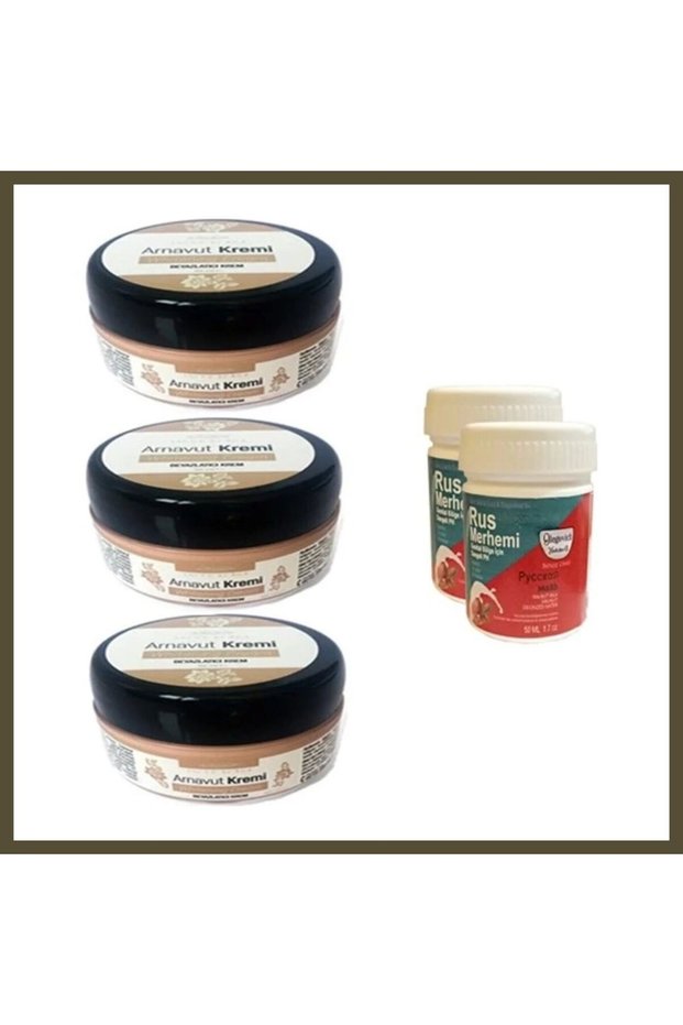 Super Three Brand Albanian Cream (3 pieces) + Russian Ointment (50 ml, 2 pieces) BX