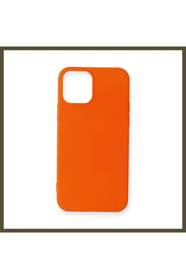 iPhone 12 Mini Case - First Silicone - Orange BX