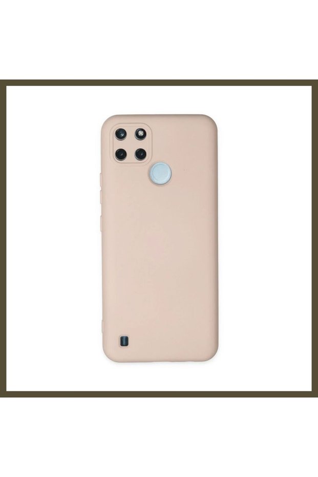 Realme C25Y Compatible Case with Velvet-Lined Nano Silicone - Powder BX