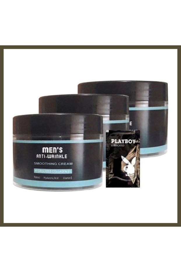 3-Pack SNMP20328 Smoothing Cream 100 ml Anti-Wrinkle Men's Face Cream + Yanın BX