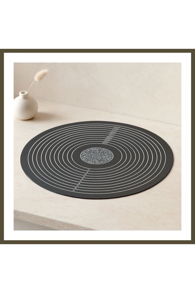 Round Silicone Baking Mat, 45 cm - With Measurements, 190 g BX