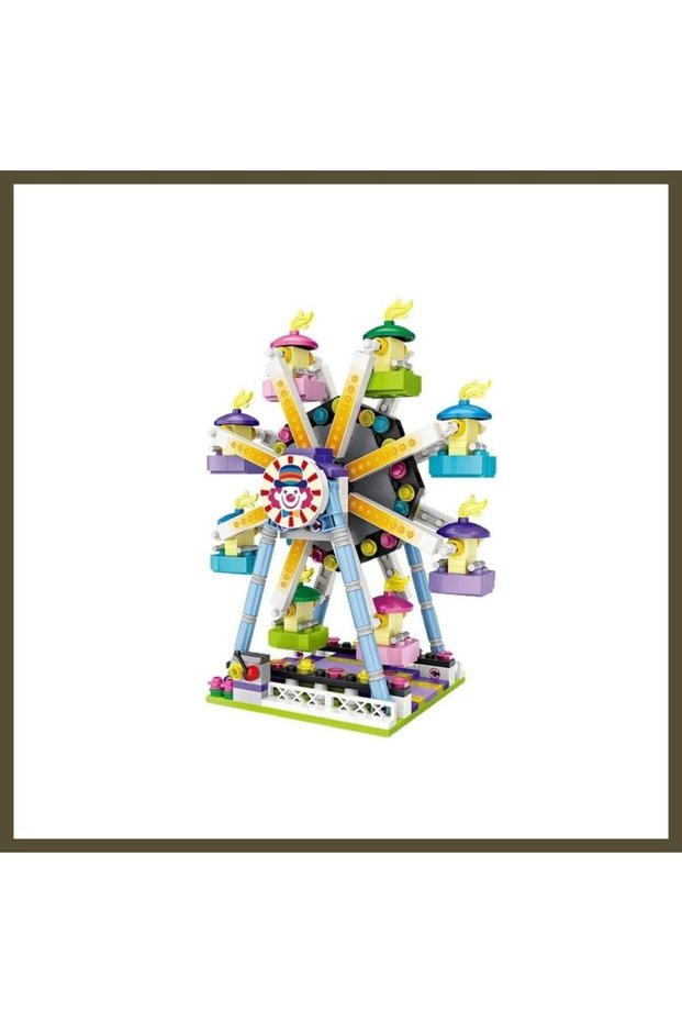 LZ-1718 SPINNING CAROUSEL 609-PIECE BLOCK TOY BX