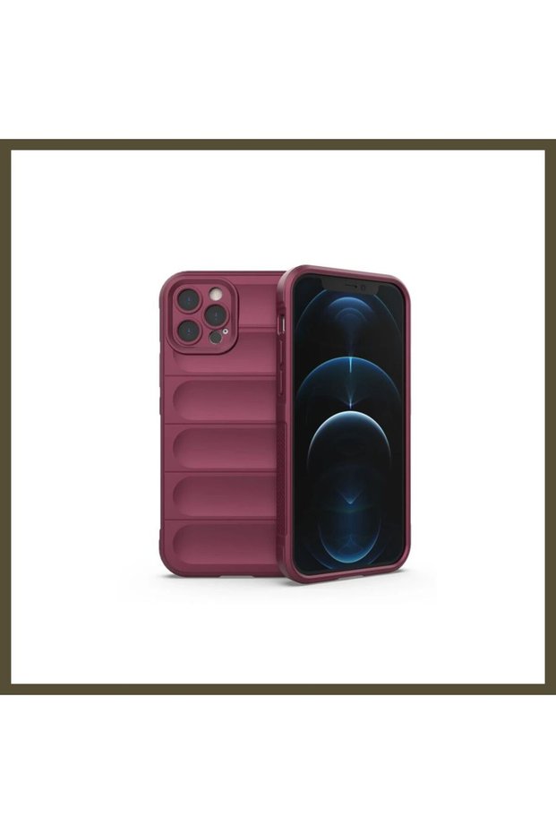 iPhone 12 Pro Compatible Case - Optimum Silicone - Burgundy BX