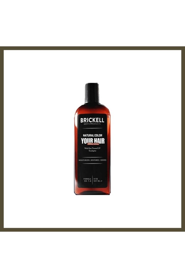 Yurorganicq Brickell Men's Hair and Beard Gray-Covering and Coloring Shampoo BX