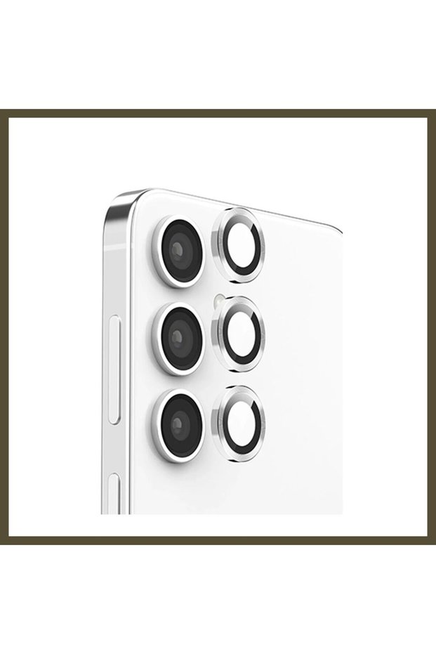 Raze Metal Camera Lens Compatible with the Samsung Galaxy S25 - Silver BX