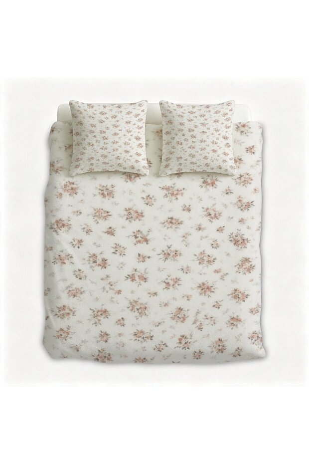 Warm Soft Boho Flannel 3PCS Bed Set, Easy Care Machine Wash Bedding