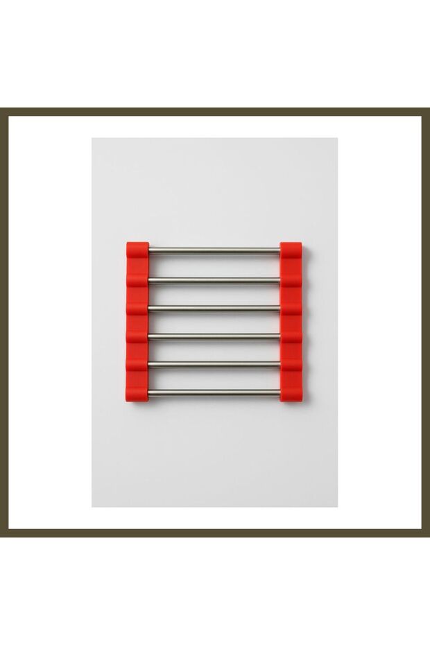 Stainless Steel Cutting Board with Silicone Edges, 21 cm BX
