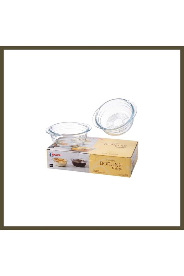 SIGMAGLASS 300cc 2-Piece MALAGA Glass Oven Dish BX