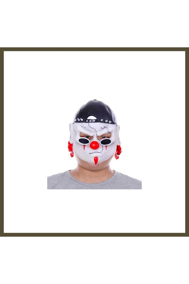 White Mask with Latex Cap and Goggles BX