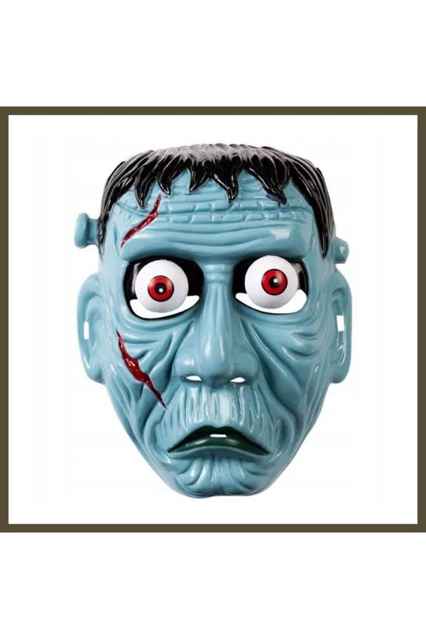 Frankenstein-Themed Rocking Mask with Moving Eyes BX
