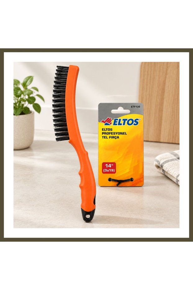 Wire Brush with Colored Plastic Strappy Handle, 33 cm BX