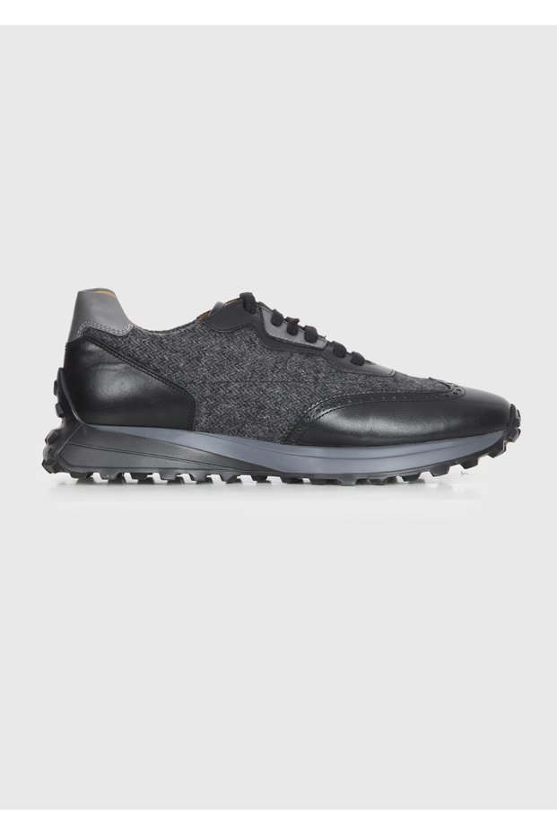 Anthracite Fabric Sneakers
